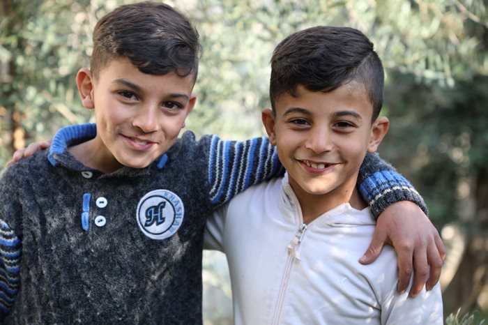 Kareem with his brother